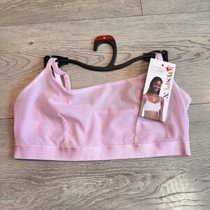 NWT Joyspun Womens Pink Mesh Bralette‎ Pullover Styling Unlined Size Medium M
